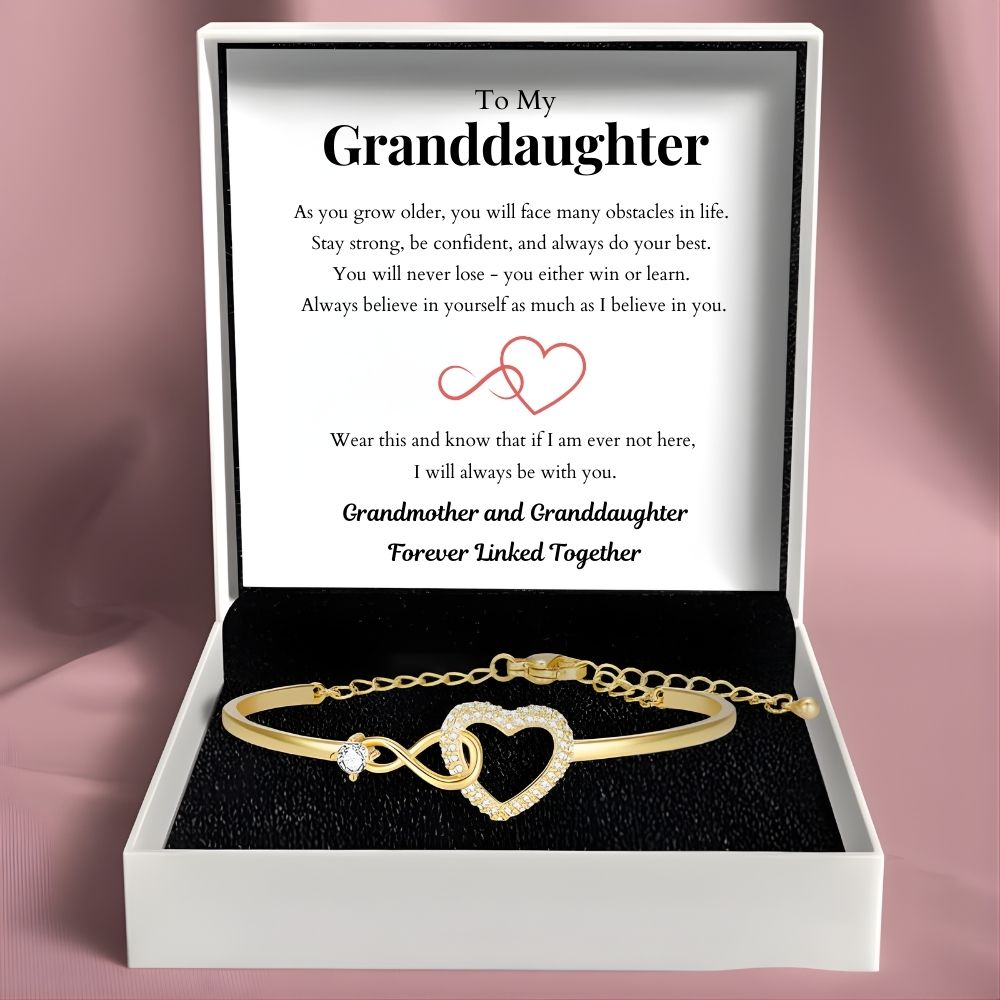 To My Granddaughter - Infinity Heart Bracelet