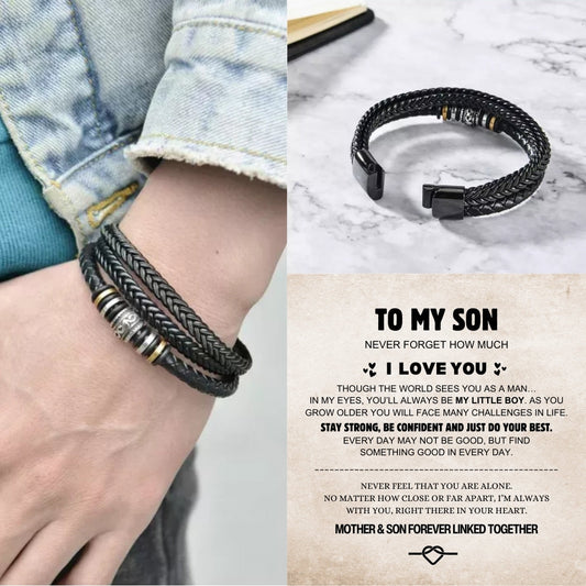 Mother And Son 'Love You Forever' Bracelet