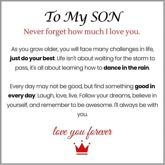 Mother And Son 'Love You Forever' Bracelet