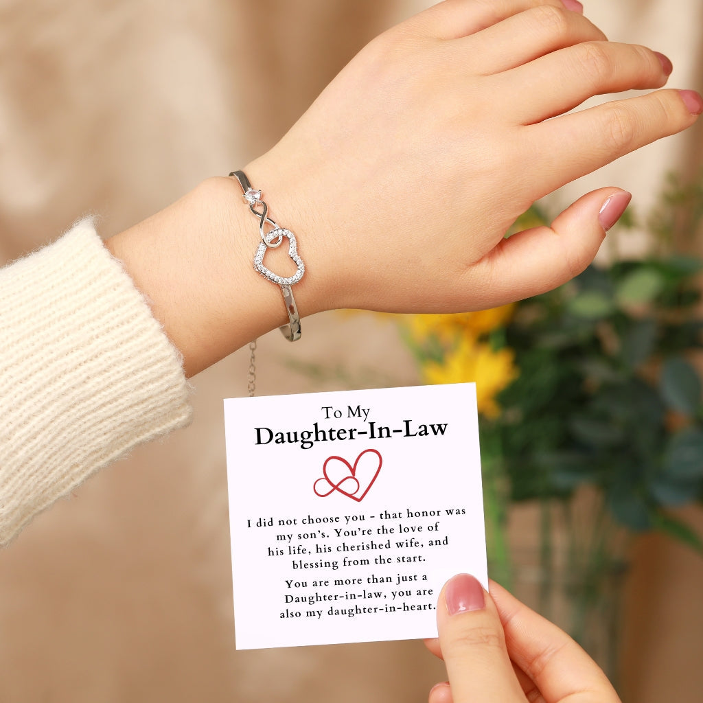Infinity Heart Bracelet For Daughter-In-Law
