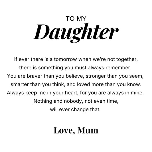 To My Daughter – Love Is Infinity Necklace