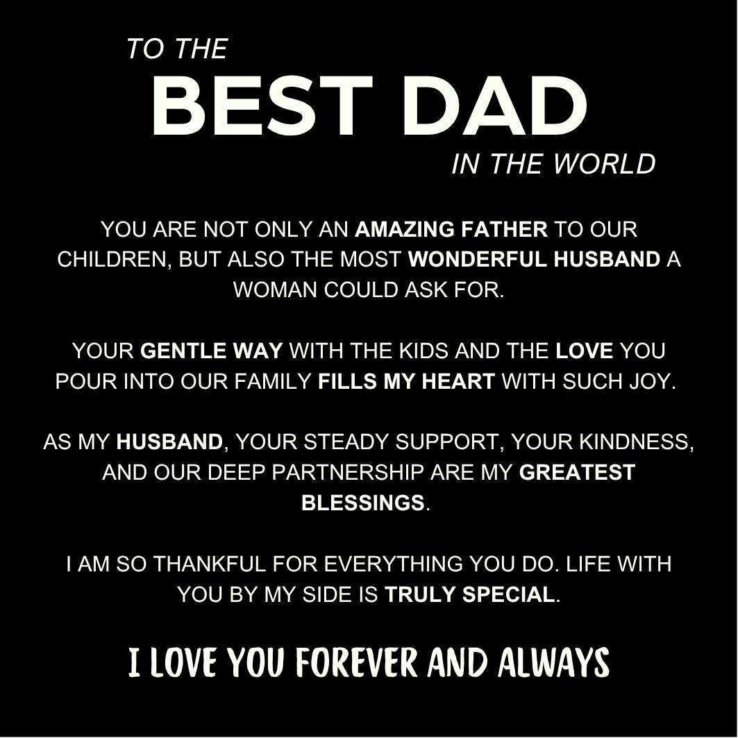 Dad Message Card