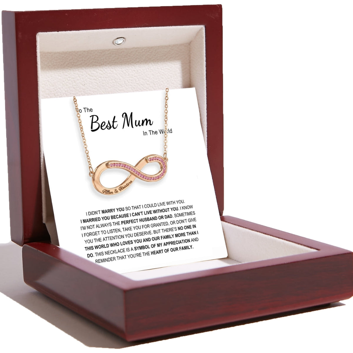To My Wife – Love Is Infinity Necklace