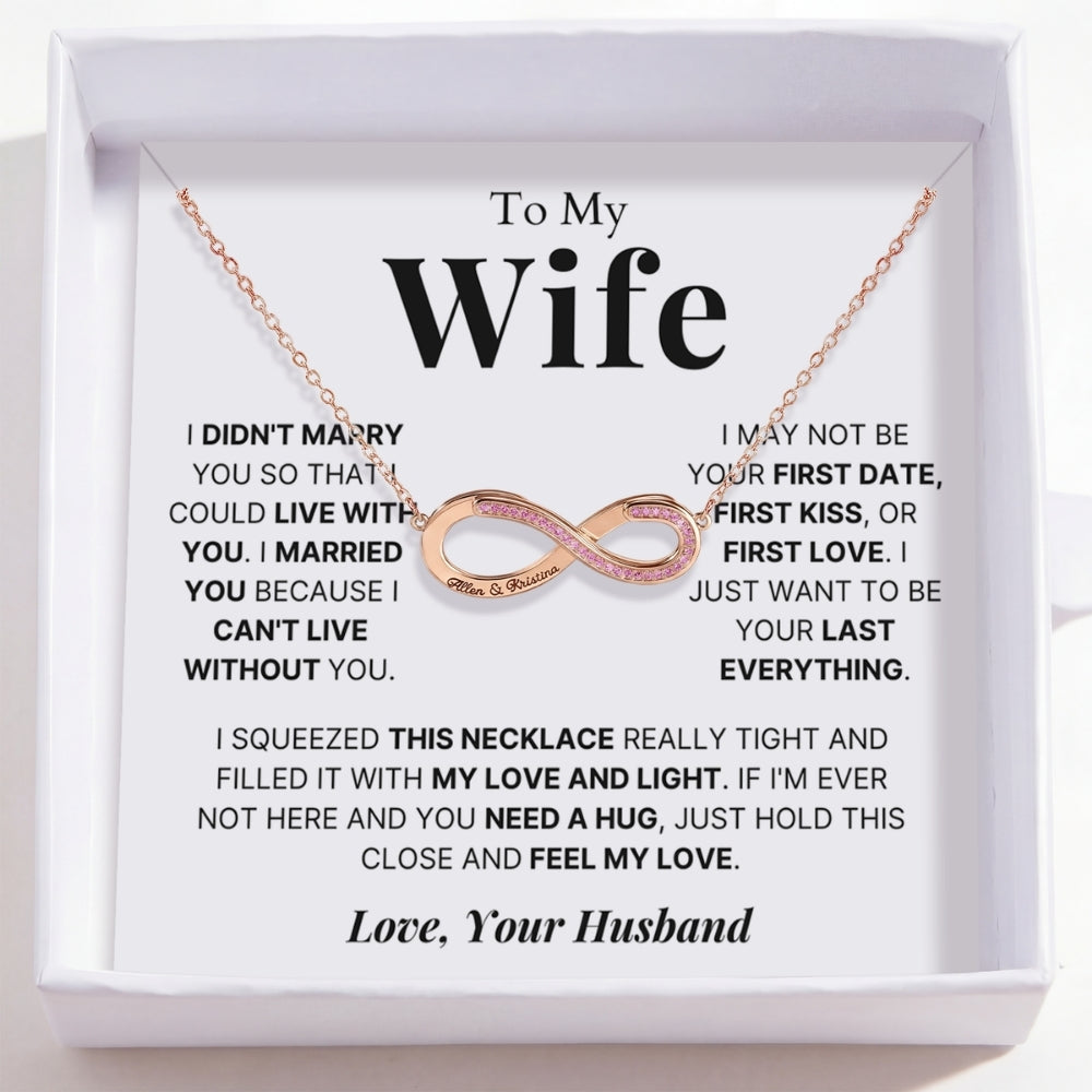 To My Wife – Love Is Infinity Necklace