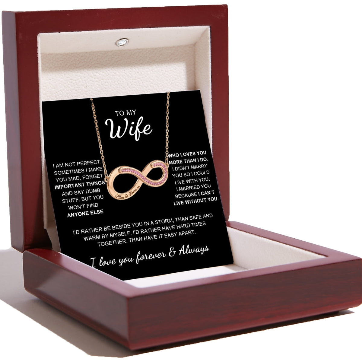 To My Wife – Love Is Infinity Necklace