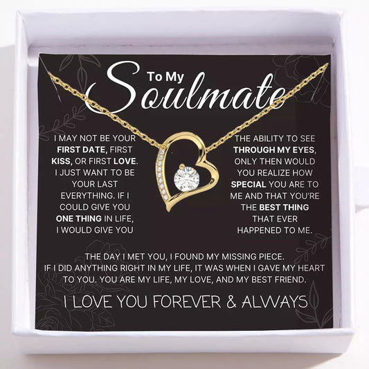 Love Heart Necklace For Soulmate - The Day I Met You