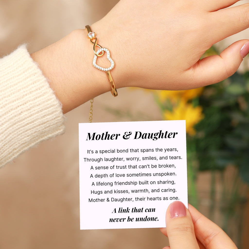 Mother Daughter - Infinity Heart Bracelet