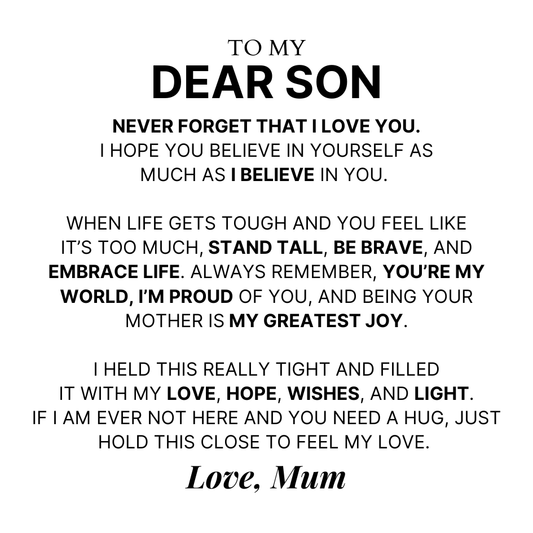 Mother And Son 'Love You Forever' Bracelet