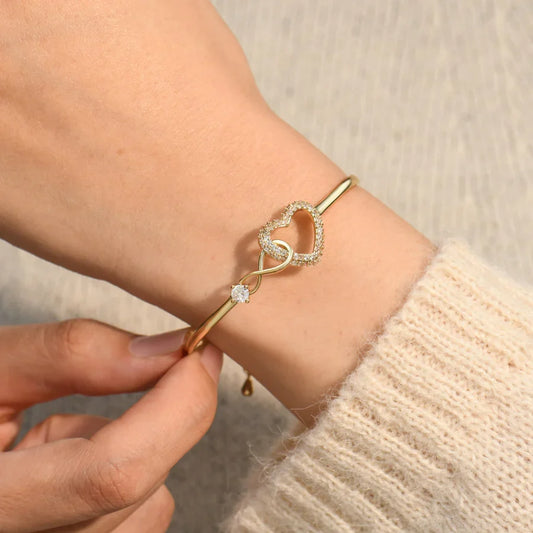To My Granddaughter - Infinity Heart Bracelet