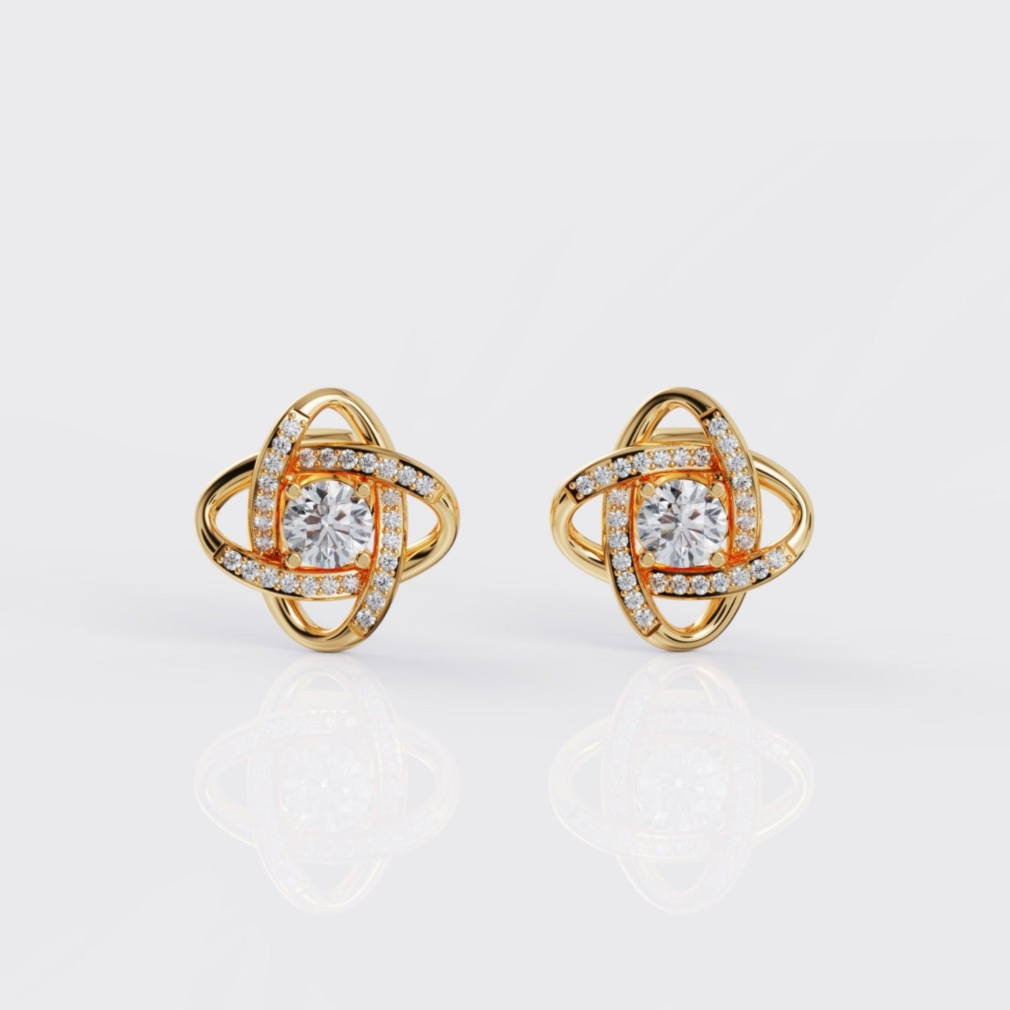 Love Knot Earrings For Mum - I Love You Forever