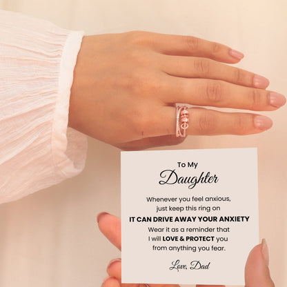 To My Daughter - Fidget Ring - 925 Sterling Silver