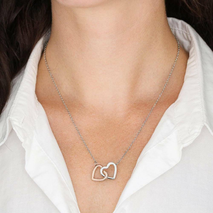 To My Granddaughter - Interlocking Heart Necklace - Always Have Your Back