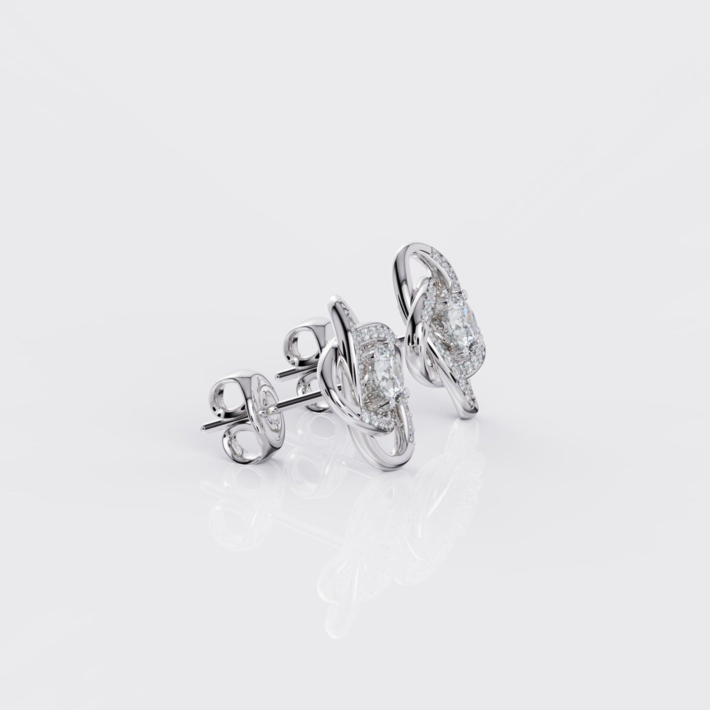 Love Knot Earrings For Mum - I Love You Forever
