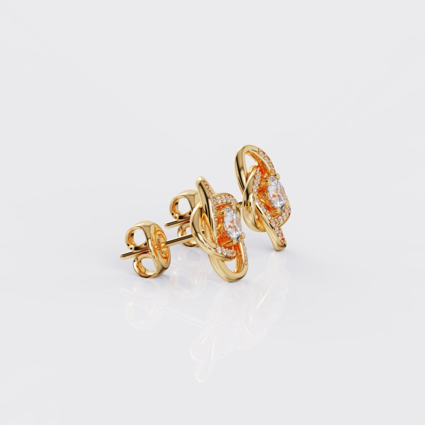 Mother Daughter Earrings - Love Knot Earrings - Proud That You're My Daughter