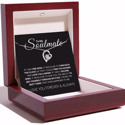 Love Heart Necklace For Soulmate - Find You Sooner And Love You Longer