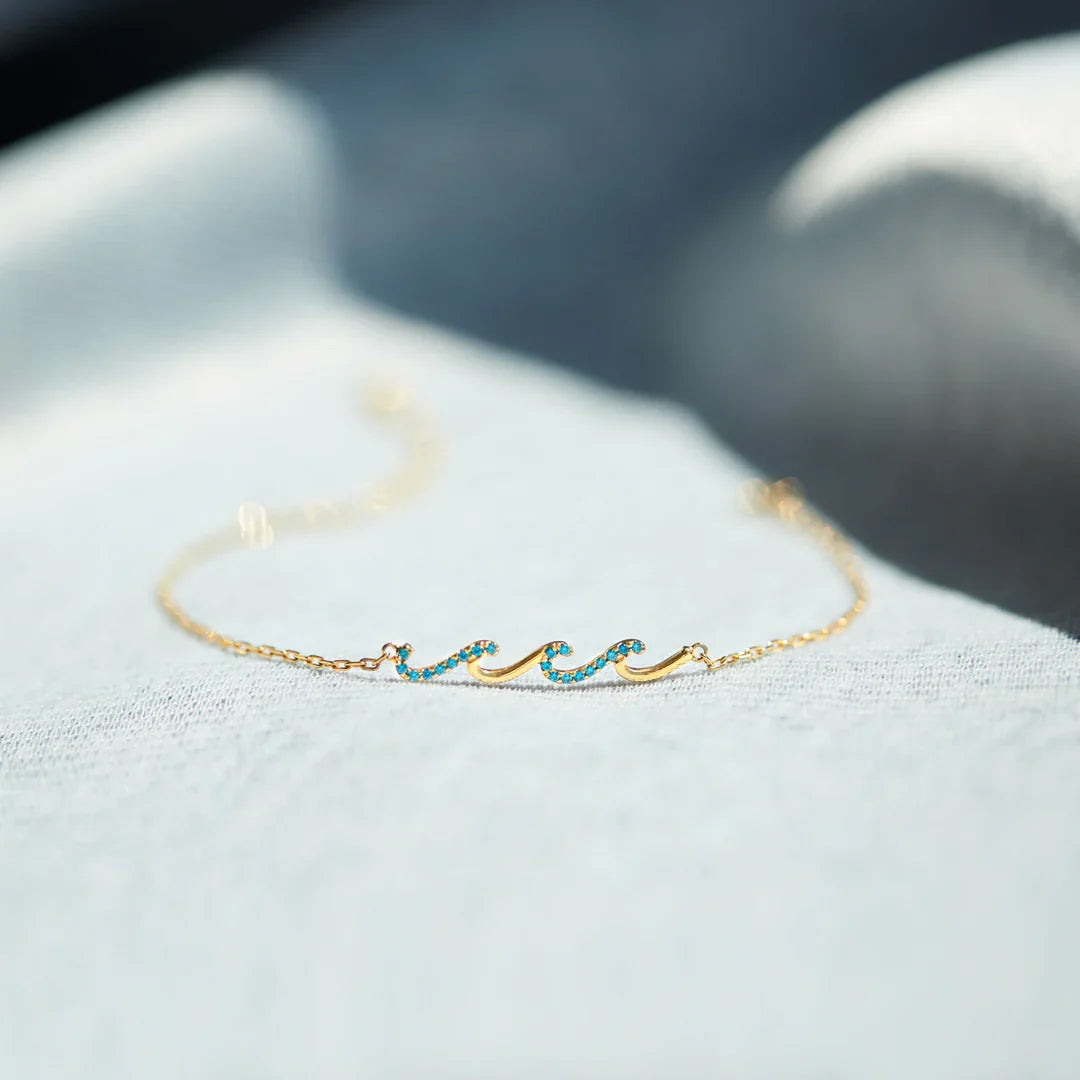 To My Bestie - Triple Wave Friendship Matching Bracelet