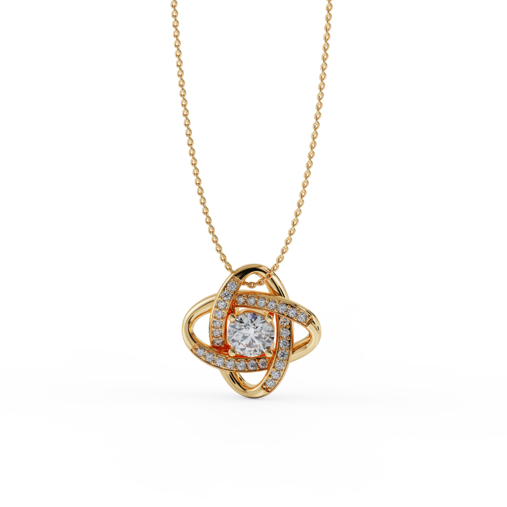 Daughter Necklace from Mum and Dad - Love Knot Pendant - Meaningful Gift From Parents