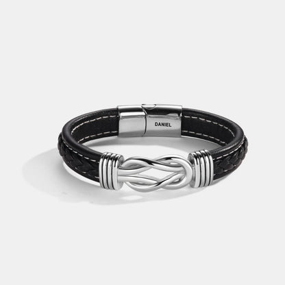 To My Son - Infinite Love Personalised Name Bracelet