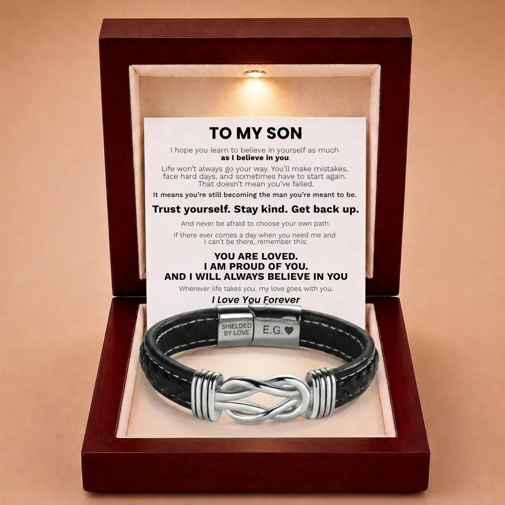 Forever Linked Together Bracelet for Son - I Will Always Believe In You
