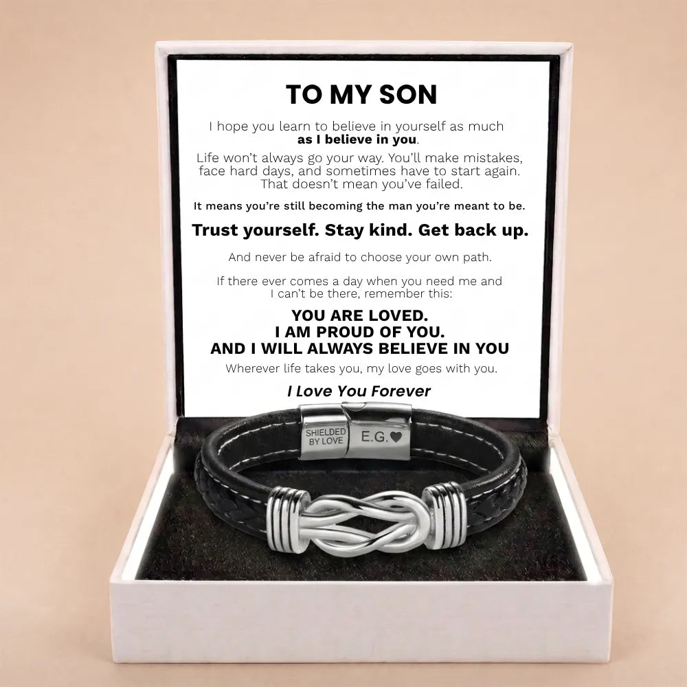 Forever Linked Together Bracelet for Son - I Will Always Believe In You