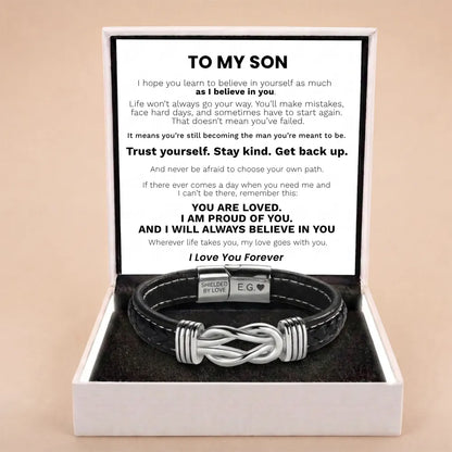 Forever Linked Together Bracelet for Son - I Will Always Believe In You
