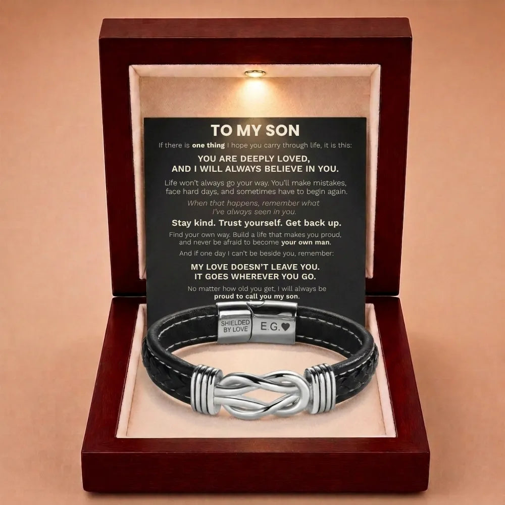 Forever Linked Together Bracelet for Son - Proud To Call You My Son