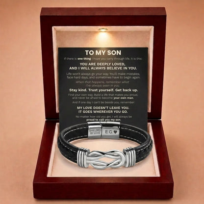 Forever Linked Together Bracelet for Son - Proud To Call You My Son