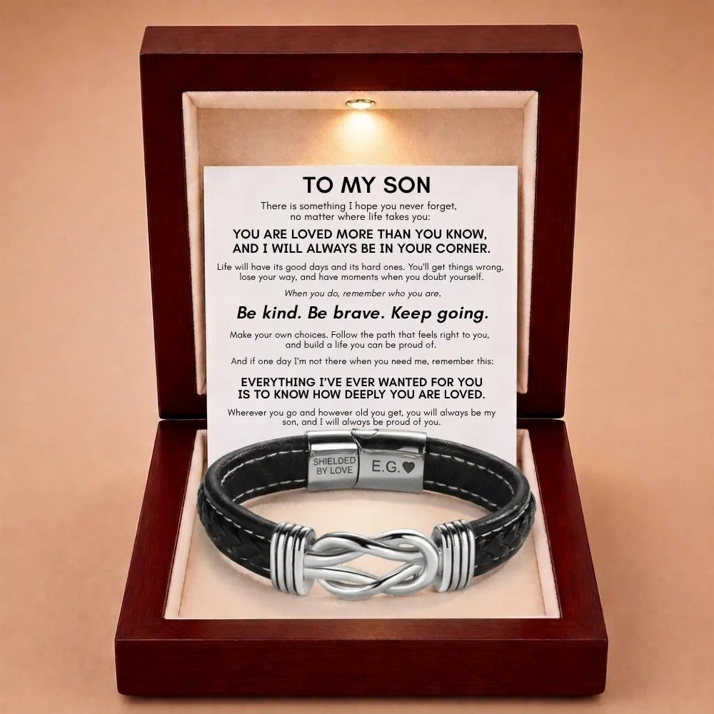 Forever Linked Together Bracelet for Son - You're Loved More Than You Know