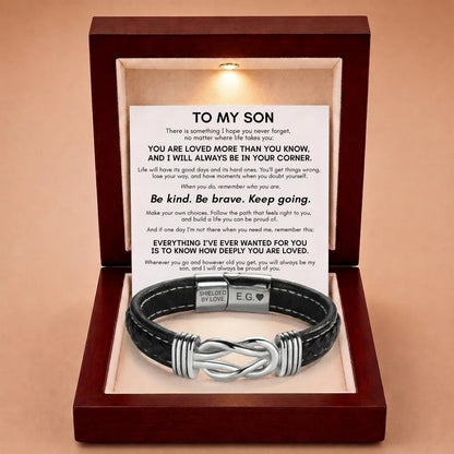 Forever Linked Together Bracelet for Son - You're Loved More Than You Know