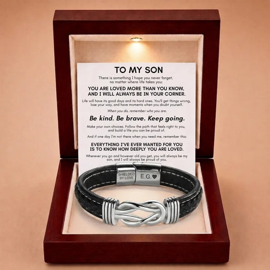 Forever Linked Together Bracelet for Son - You're Loved More Than You Know