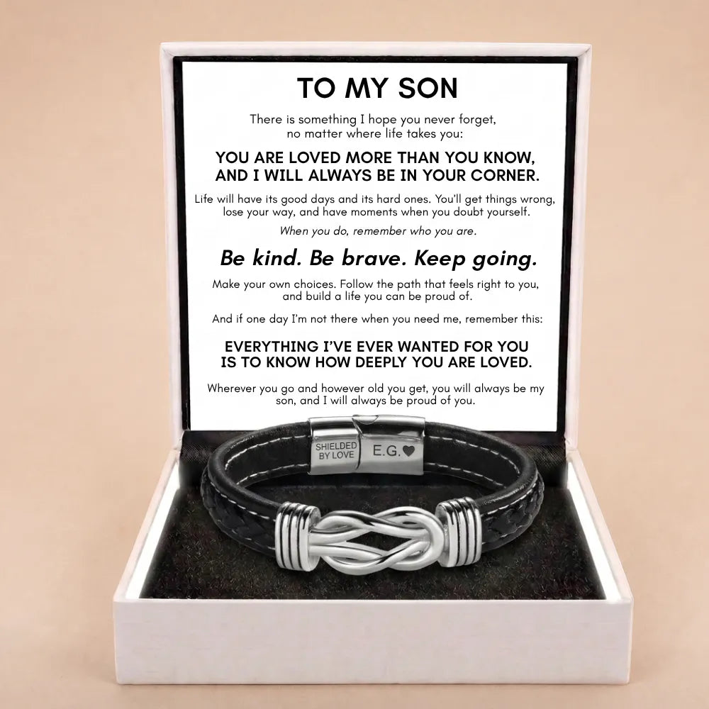 Forever Linked Together Bracelet for Son - You're Loved More Than You Know
