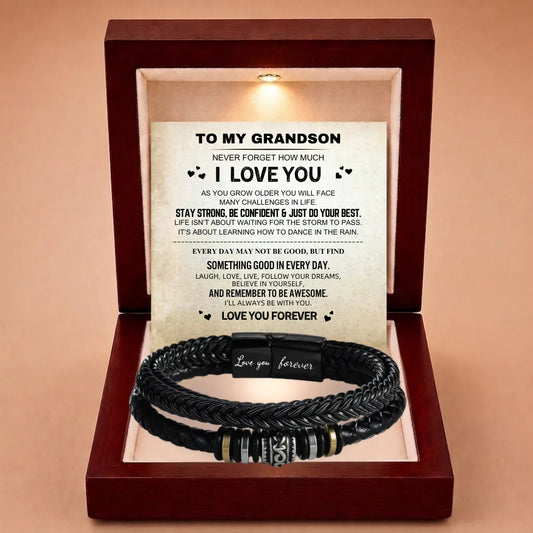 To My Grandson ‘Love You Forever’ Bracelet