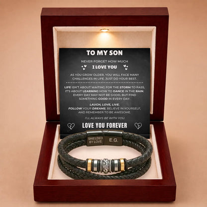 To My Son – ‘Love You Forever’ Personalised Name Bracelet