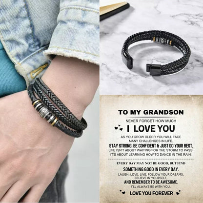 To My Grandson ‘Love You Forever’ Bracelet
