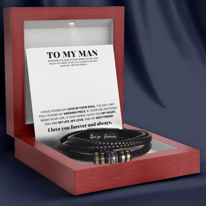To My Man 'Love You Forever' Bracelet