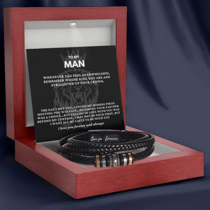 To My Man 'Love You Forever' Bracelet