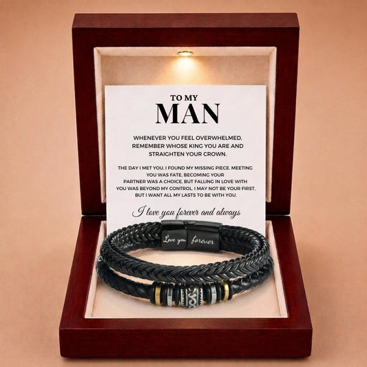 To My Man 'Love You Forever' Bracelet