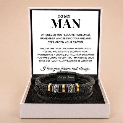 To My Man 'Love You Forever' Bracelet