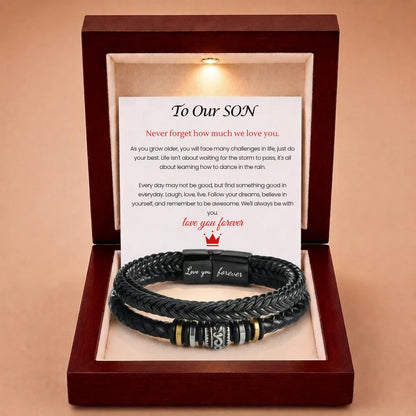 Mother And Son 'Love You Forever' Bracelet
