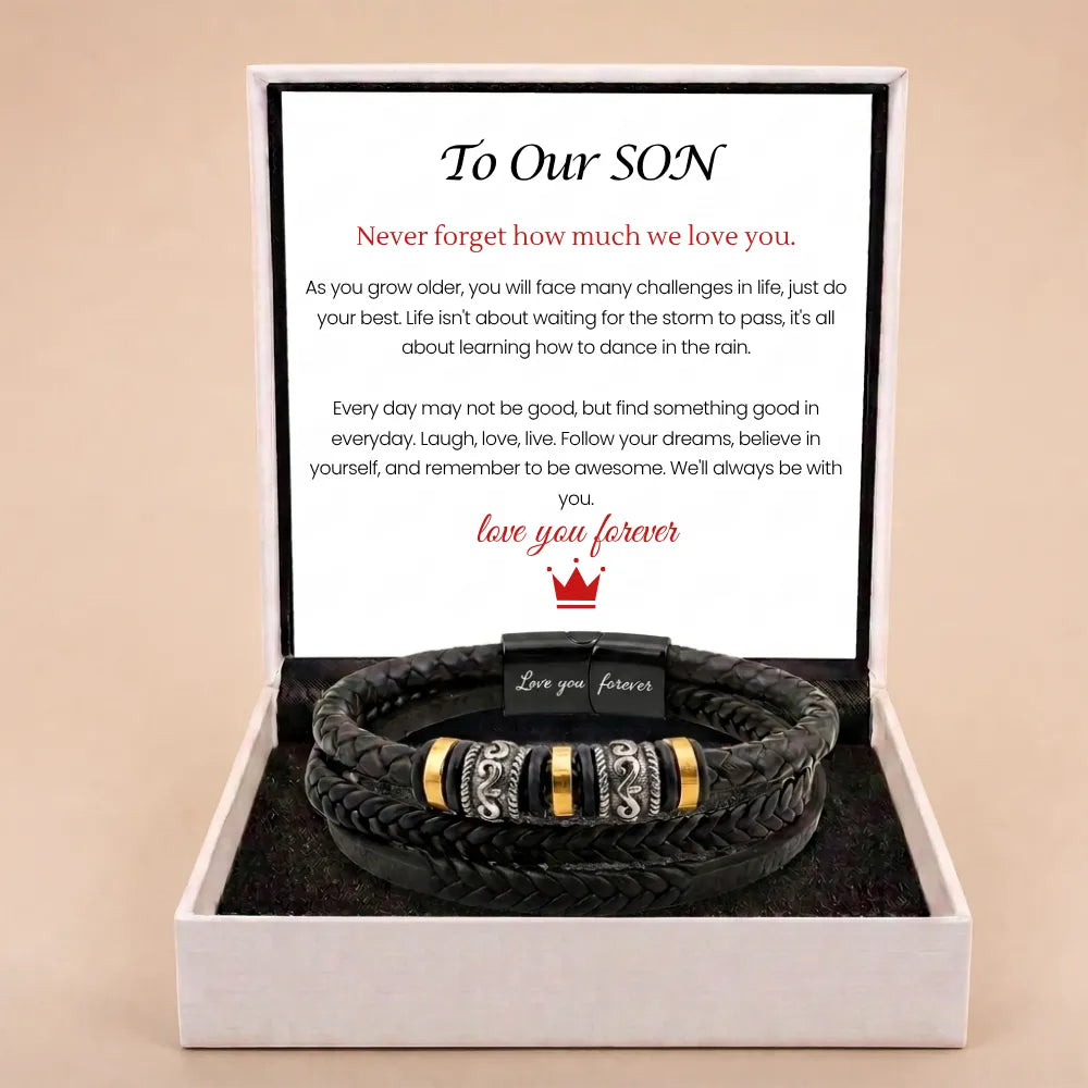Mother And Son 'Love You Forever' Bracelet