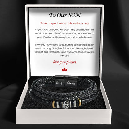 Mother And Son 'Love You Forever' Bracelet