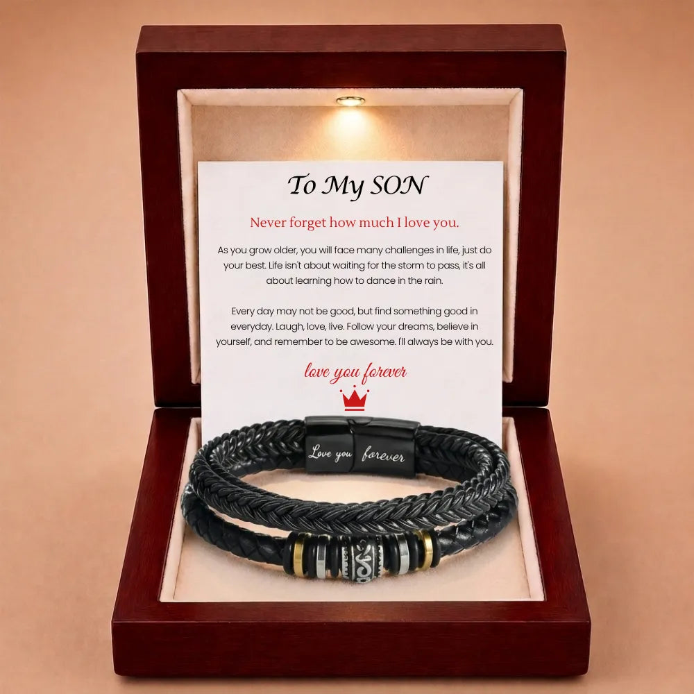 Mother And Son 'Love You Forever' Bracelet