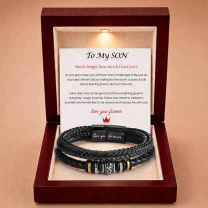 Mother And Son 'Love You Forever' Bracelet