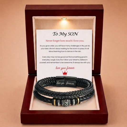 Mother And Son 'Love You Forever' Bracelet