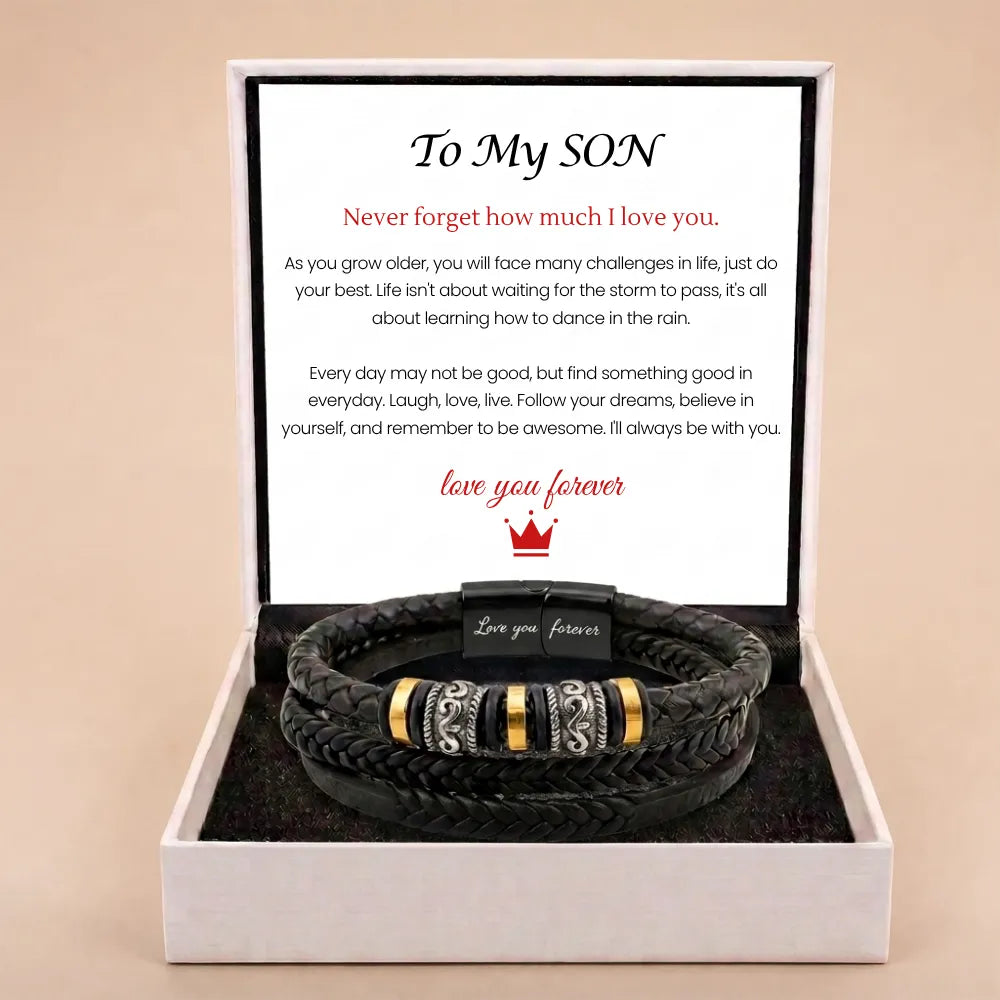 Mother And Son 'Love You Forever' Bracelet