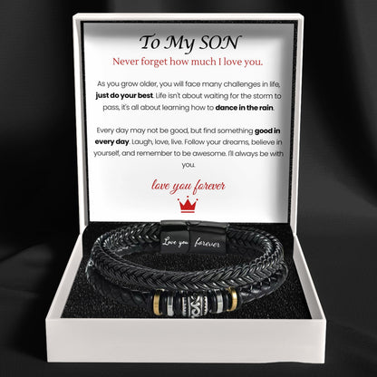 Mother And Son 'Love You Forever' Bracelet