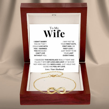 Infinity Name Bracelet for Wife