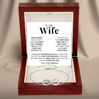 Infinity Name Bracelet for Wife