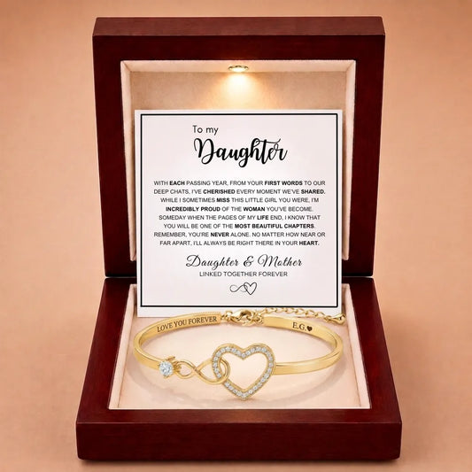 To My Daughter - Forever Linked Bracelet - 'Proud of the Woman You've Become'