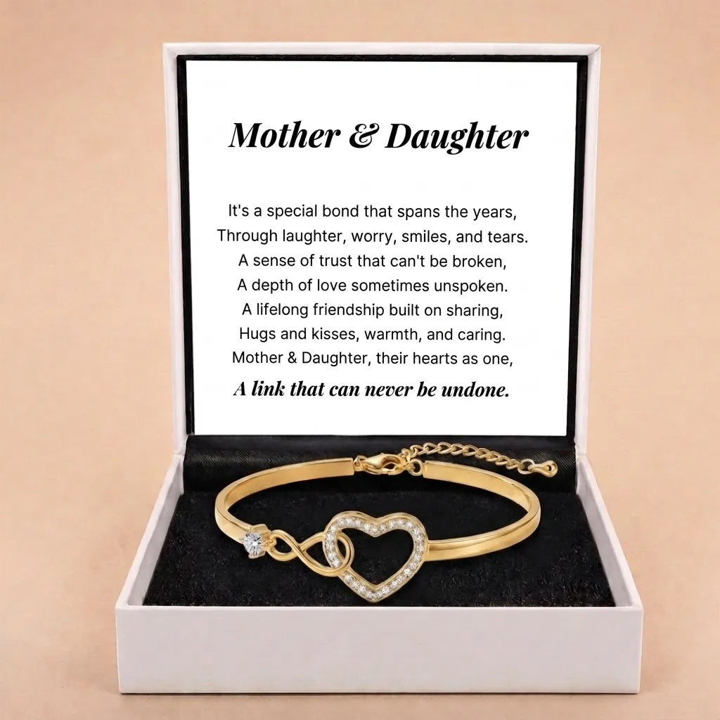 Mother Daughter - Infinity Heart Bracelet